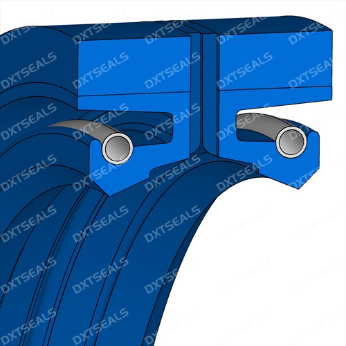 Merkel Radiamatic R36 Sealing with spring - Cross section