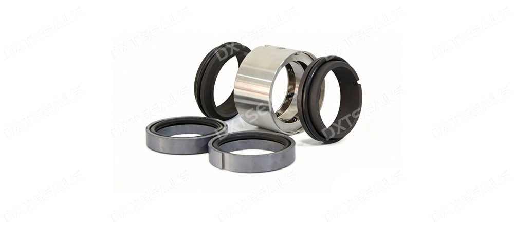 M74D-75 pump mechanical seal, made of graphite‑silicon carbide and fluororubber with a 304 stainless steel body, double‑end face type